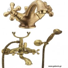 FIORE BRONZE MARGOT SET:Λουτρού -Νιπτήρα